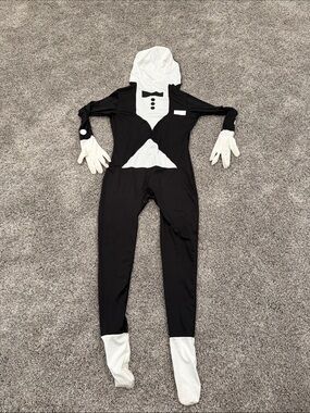 Morphsuits Black Onesie with White Logo